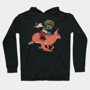 Rabbit Riding Hoodie